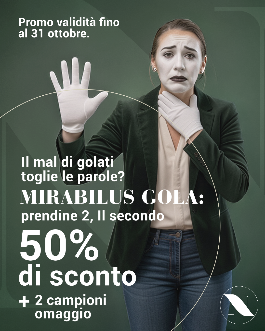 Integratore naturale per mal di gola e gola irritata - MIRABILUS® GOLA (2 spray)